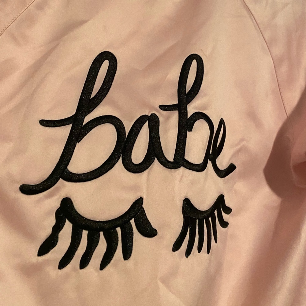 Vintage Satin Babe Bomber View 4